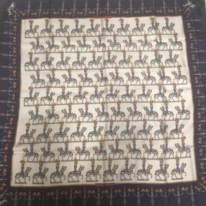 Hermès silk scarf Les Artificiers 90cm